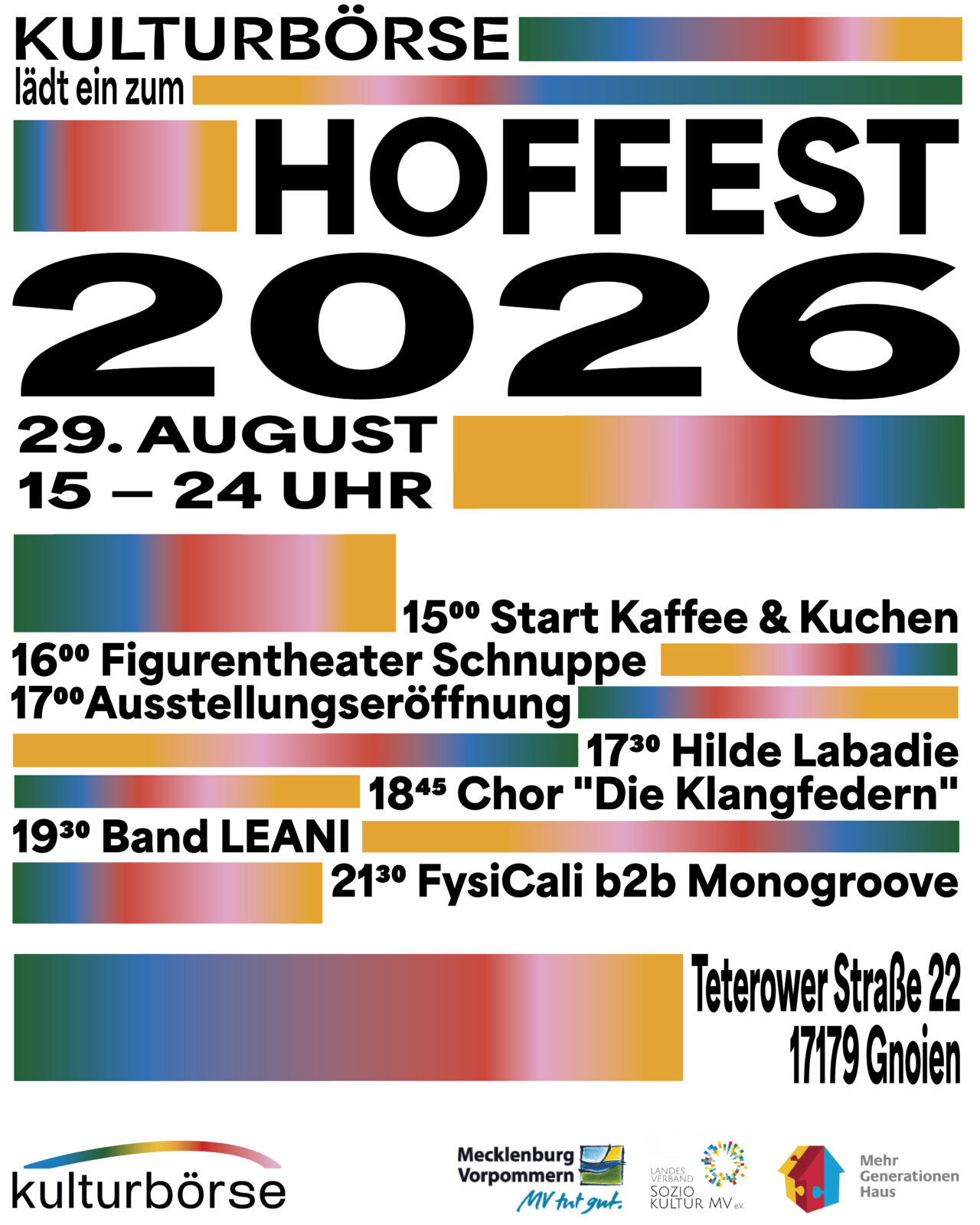 Hoffest Kulturbörse Gnoien