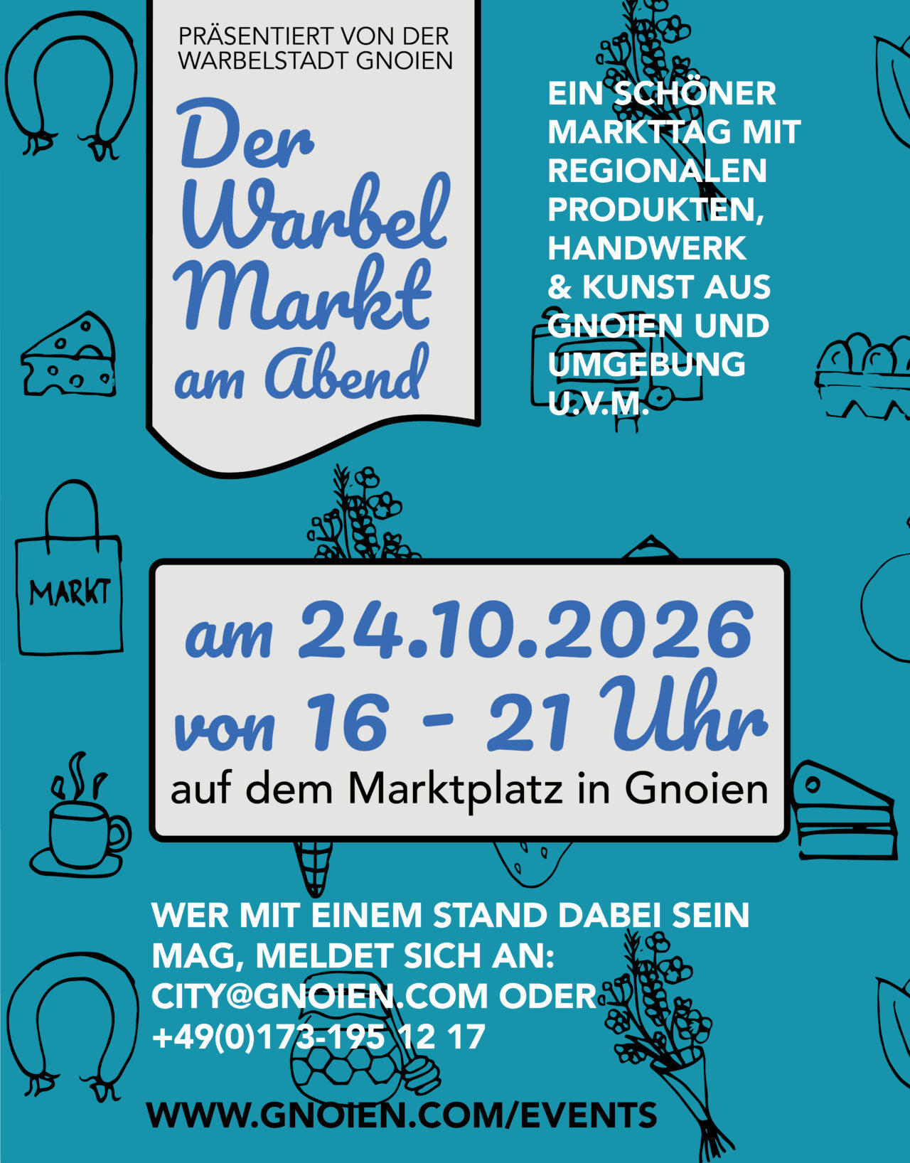 Der Warbel Abend Markt unterm Sternenhimmel mit Marktplatz Konzert