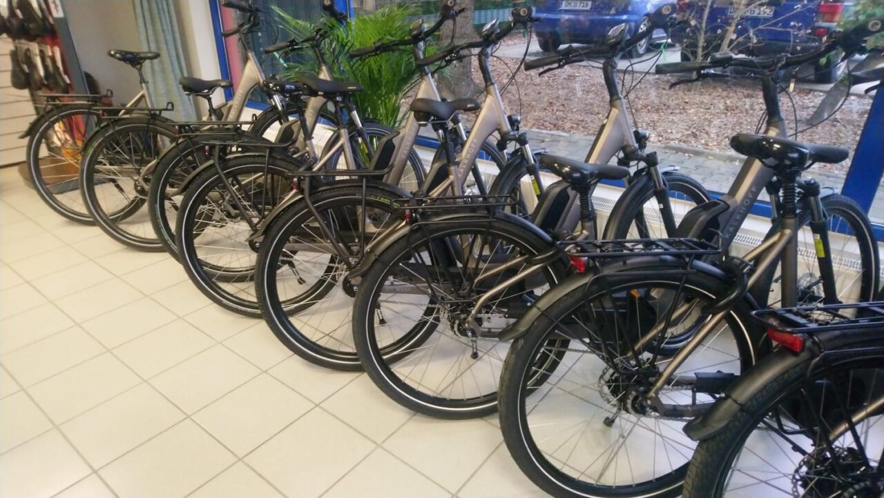 Verleihstation E-Bikes und Fahrräder