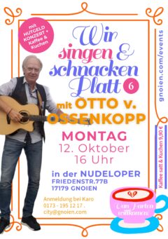 "Wir schnacken & singen Platt" mit Otto v. Ossenkopp Konzert